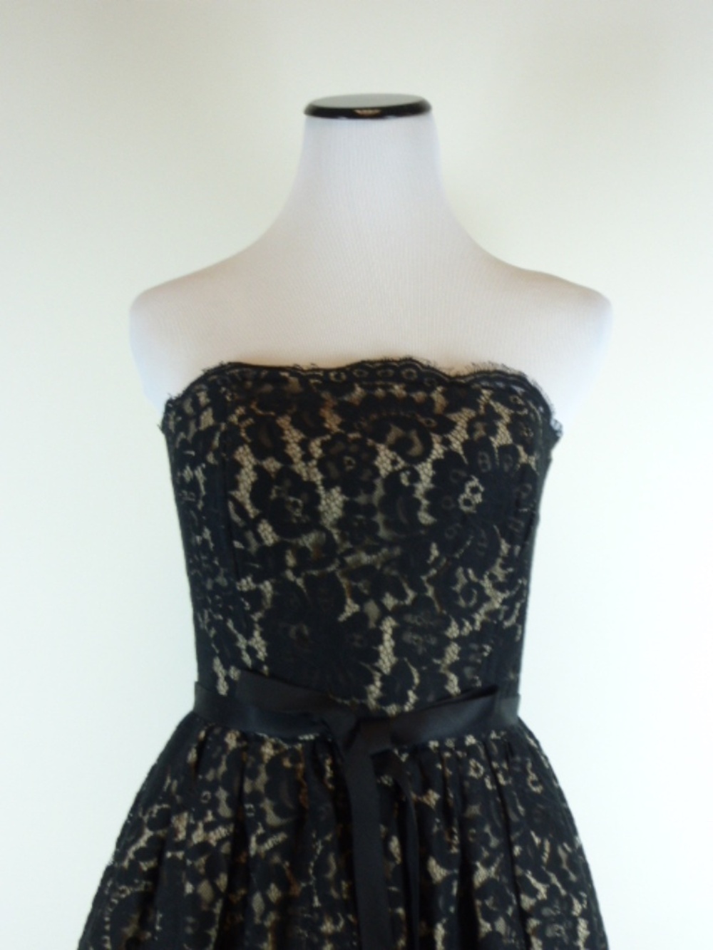 ROBERT RODRIGUEZ NEIMAN MARCUS black LACE STRAPLESS party dress 2 NWT party - Picture 2 of 4